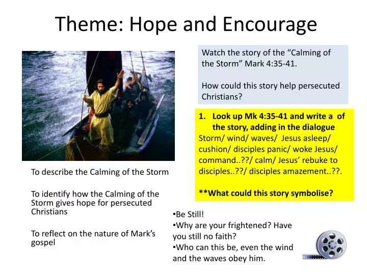 theme hope and encourage