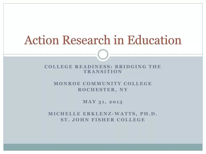 action research in education