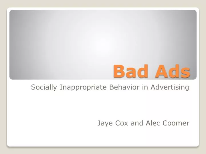 bad ads