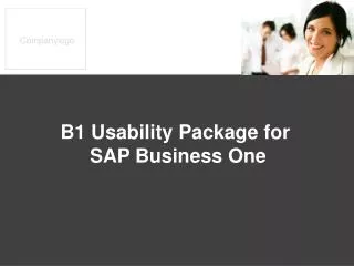 B1 Usability Package for SAP Business One