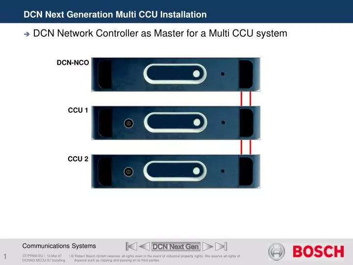 dcn next generation multi ccu installation