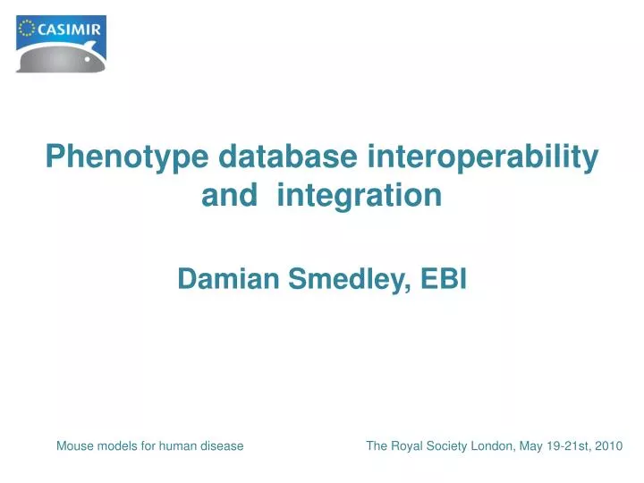 phenotype database interoperability and integration