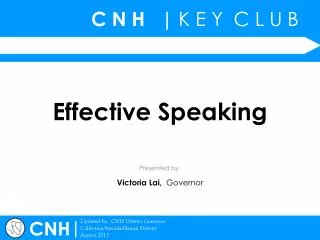 effective speaking