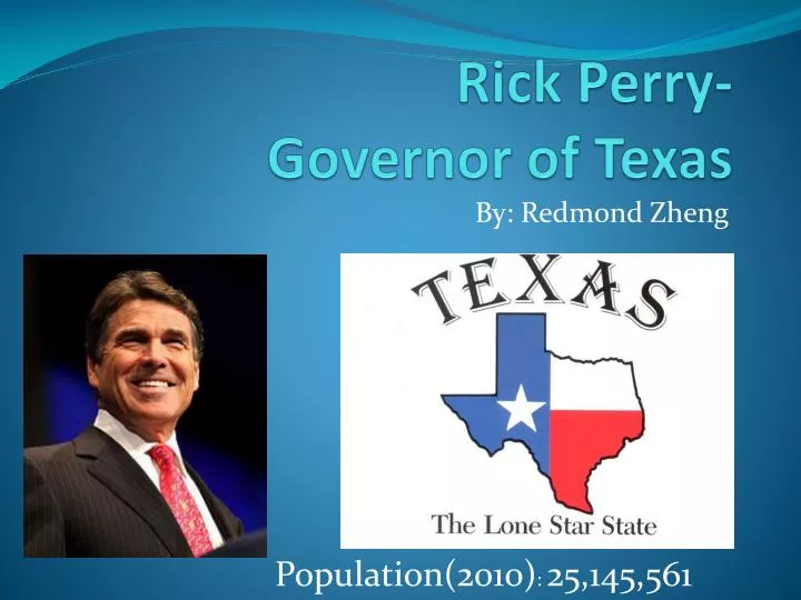 rick perry governor of texas