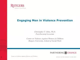 Engaging Men in Violence Prevention