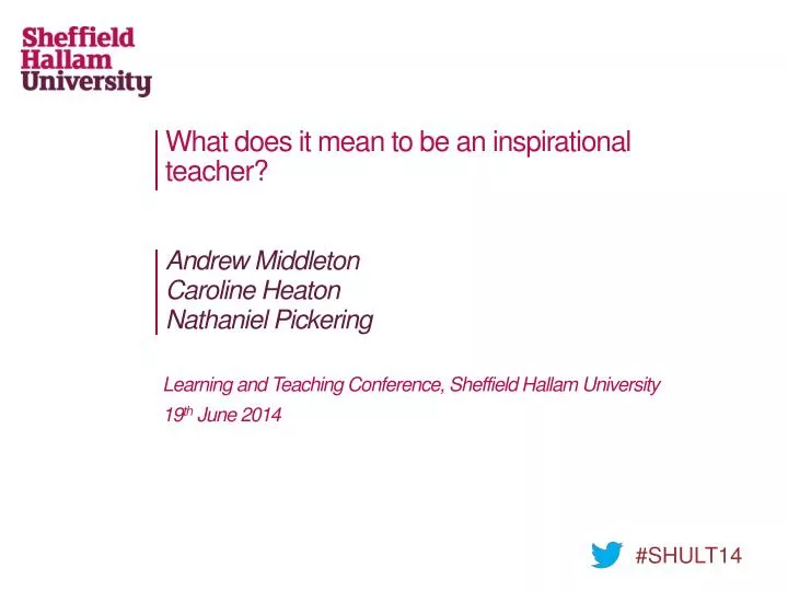 what does it mean to be an inspirational teacher