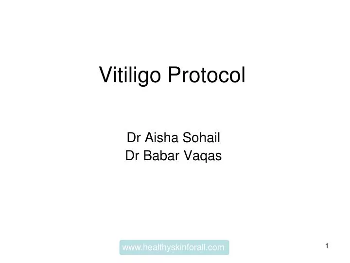 vitiligo protocol