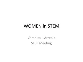 WOMEN in STEM