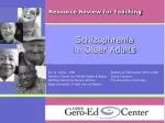 Schizophrenia in Older Adults - slide 1