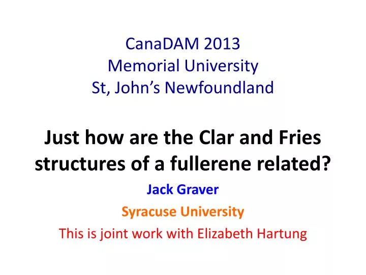 canadam 2013 memorial university st john s newfoundland