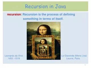 Recursion in Java