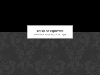 roles of injustice
