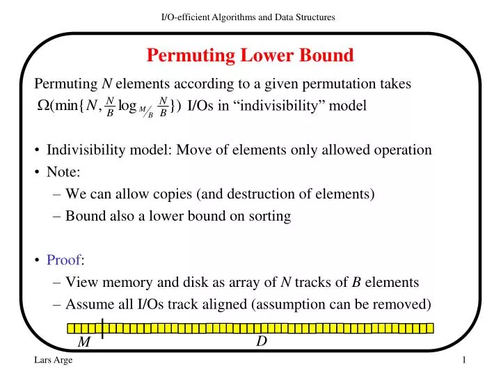 permuting lower bound