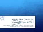 Primary Beam Lines for the Project at CERN - slide 1