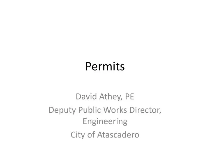 permits