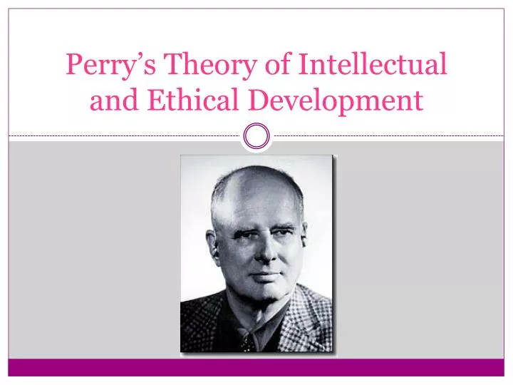 perry s theory of intellectual and ethical development