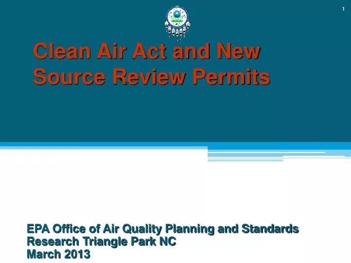 clean air act and new source review permits
