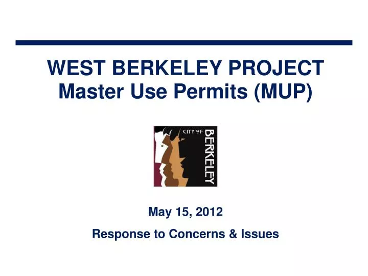 west berkeley project master use permits mup