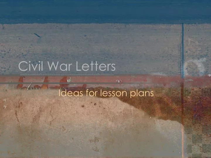 civil war letters