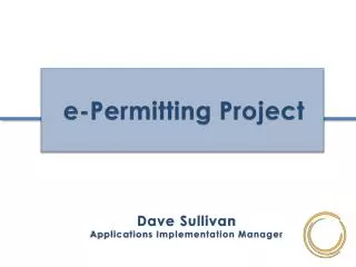 e-Permitting Project