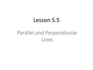 Lesson 5.5