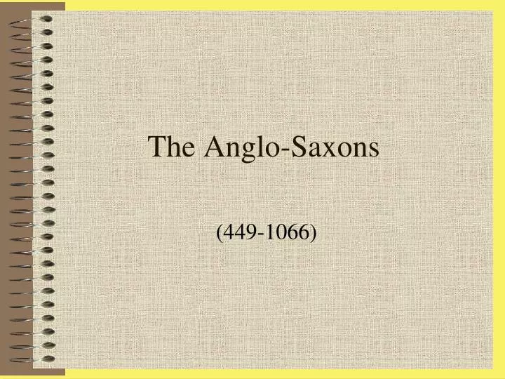 the anglo saxons