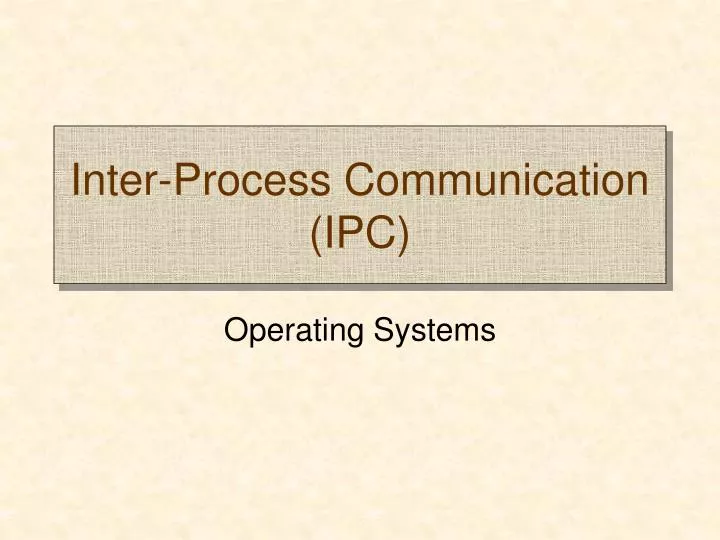 inter process communication ipc