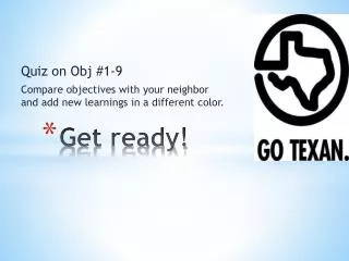 get ready
