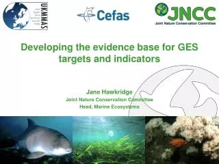 Developing the evidence base for GES targets and indicators