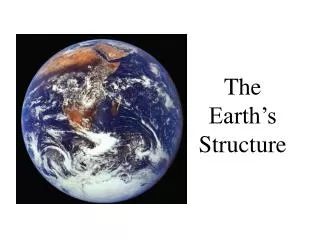 the earth s structure
