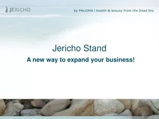 Jericho Stand A new way to expand your business!