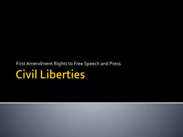 first amendment rights to free speech and press
