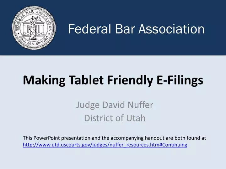 making tablet friendly e filings