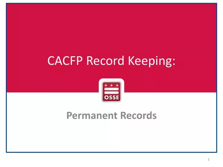 cacfp record keeping