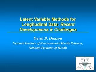 Latent Variable Methods for Longitudinal Data: Recent Developments &amp; Challenges