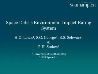Space Debris Environment Impact Rating System