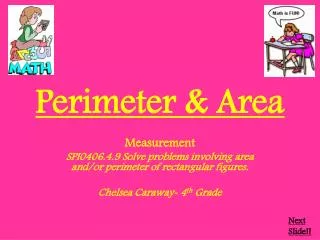 Perimeter &amp; Area