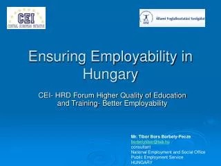 Ensuring Employability in Hungary