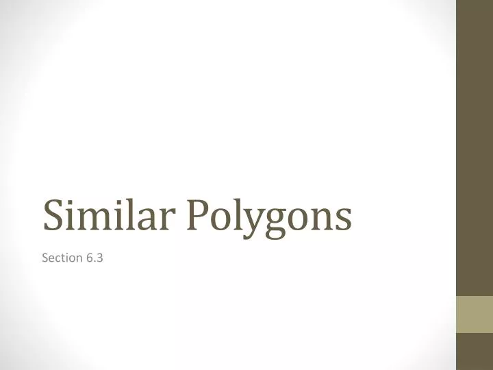 similar polygons