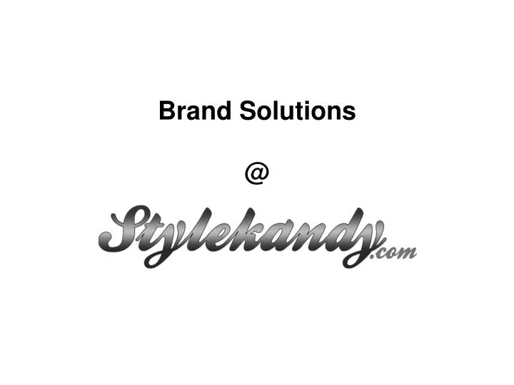 brand solutions @