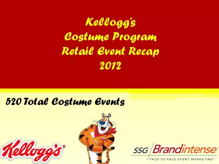 kellogg s costume program retail event recap 2012