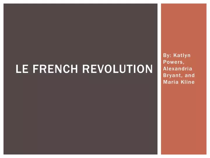 le french revolution