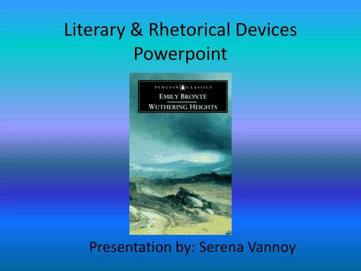 literary rhetorical devices powerpoint