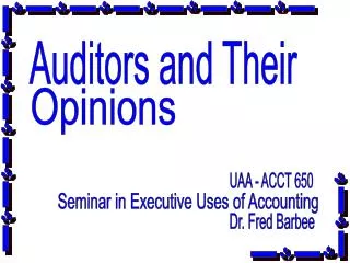 Auditors and Their