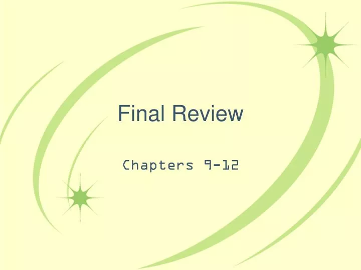 final review