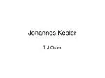 Johannes Kepler - slide 1