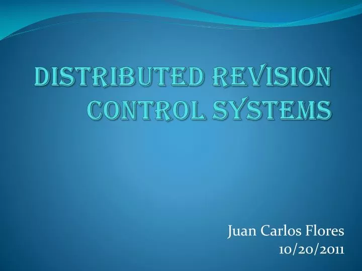 distributed revision control systems