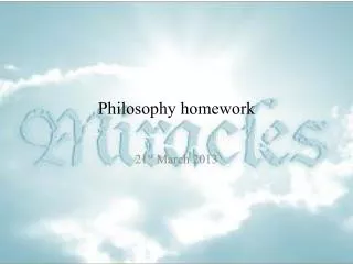 Philosophy homework