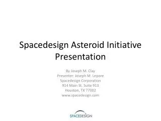 spacedesign asteroid initiative presentation