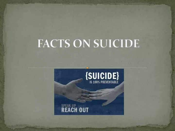 facts on suicide